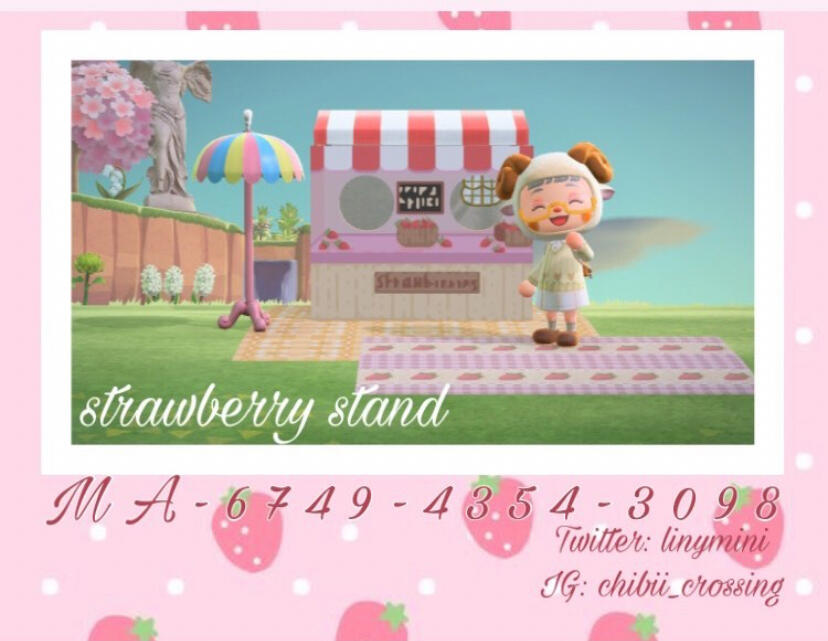 strawberry stand - MA-6749-4354-3097 | created by chibii_crossing